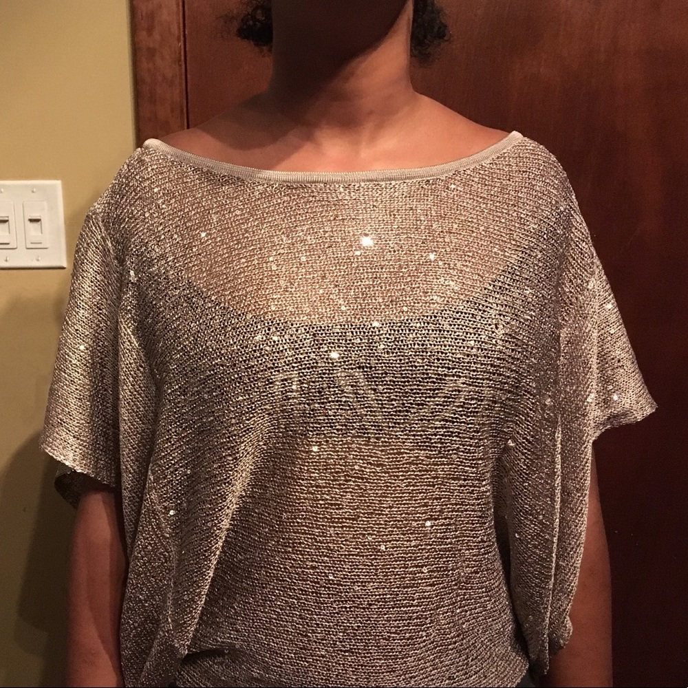 Gold sparkly shirt
